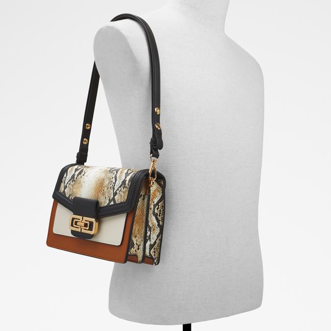 Careraen Women's Brown Overflow Crossbody image number 4