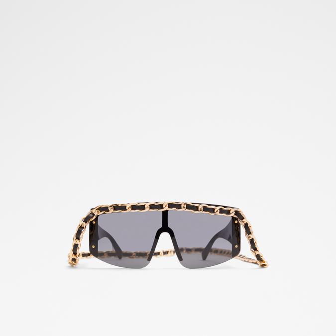 Adroirwen Women's Black On Gold Sunglasses