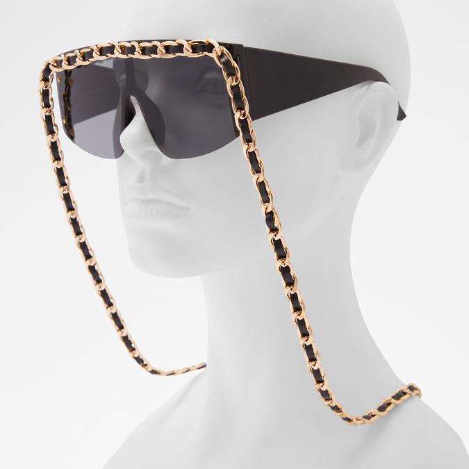 Adroirwen Women's Black On Gold Sunglasses image number 3