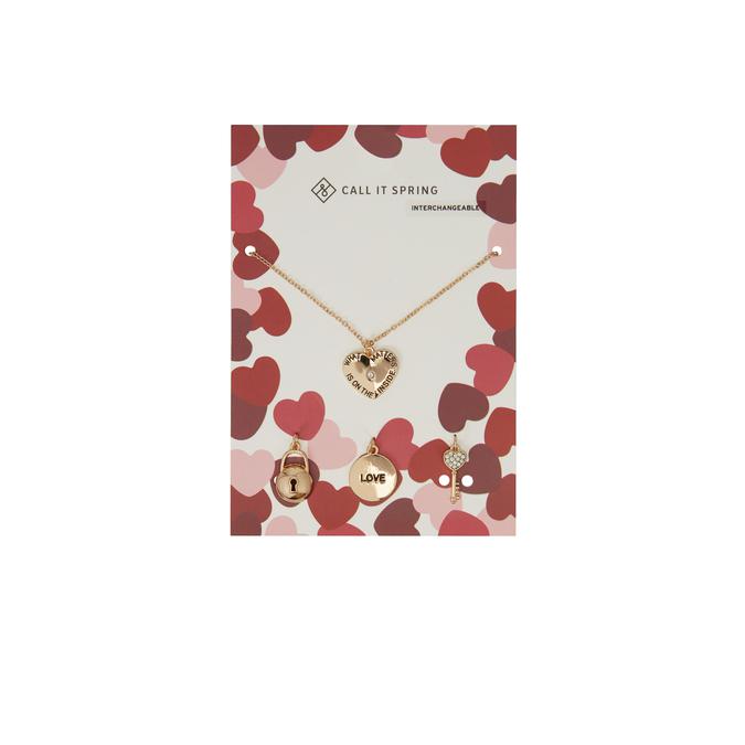 Monogyna Women's Clear On Gold Necklace