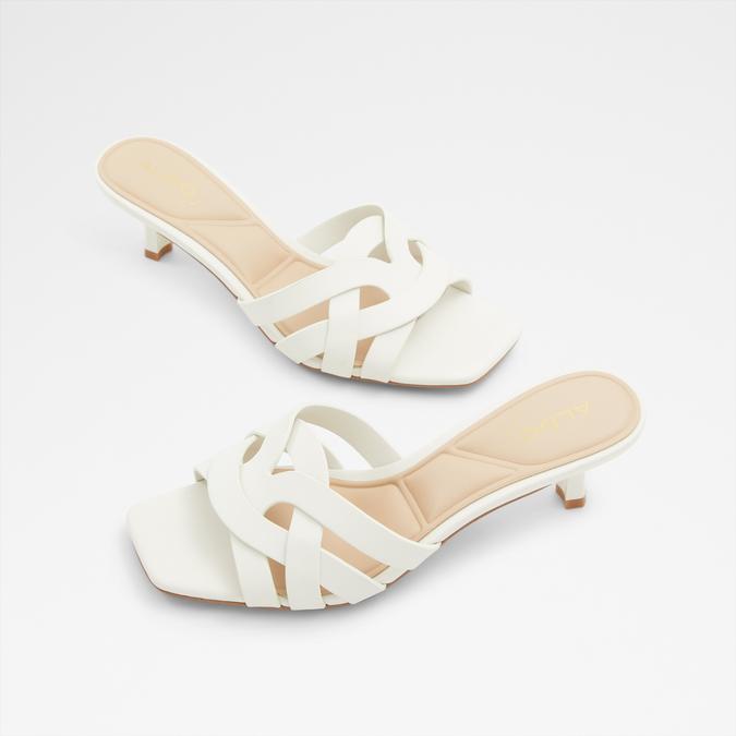 Etharedan Women's White Dress Sandals