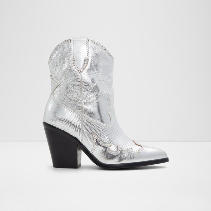 Nurodeo Women's Silver Ankle Boots