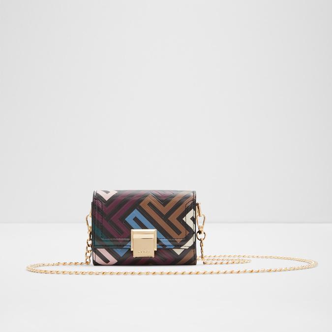 Manifest Women's Black On Gold Wallet On A Chain